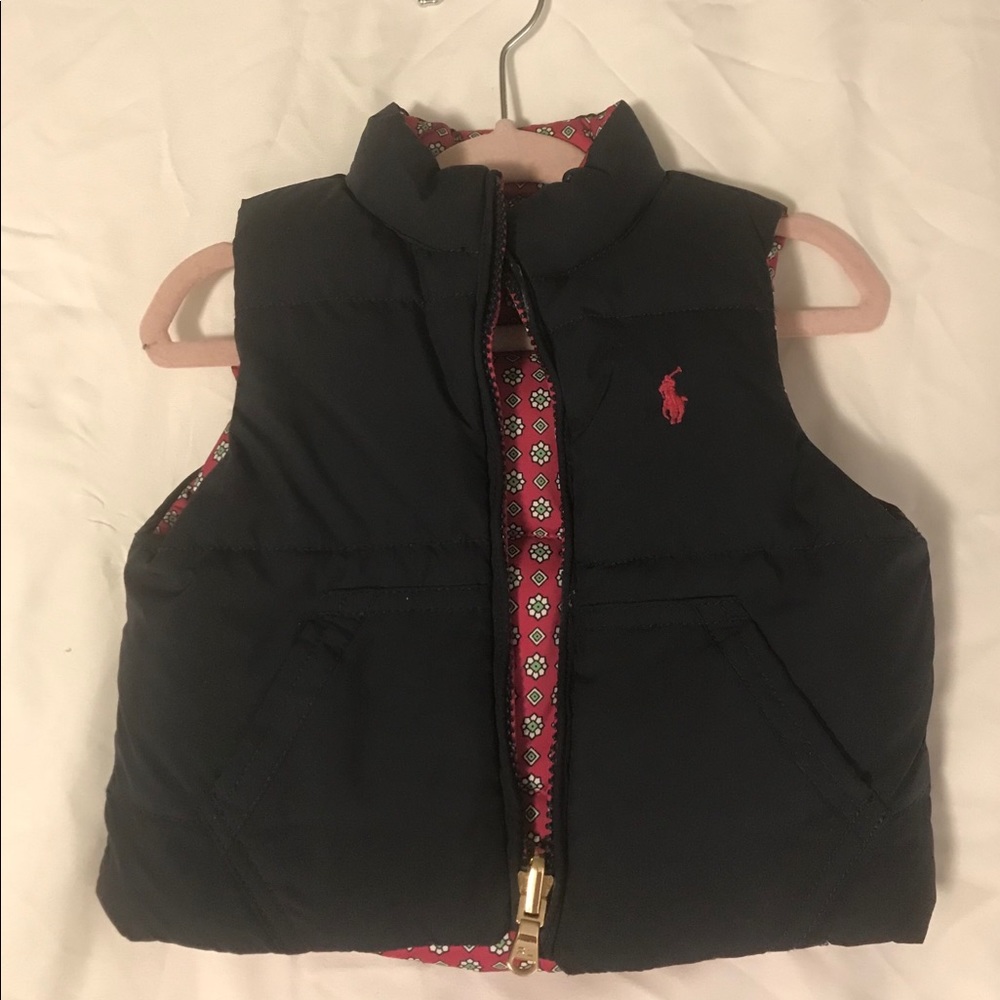 Down filled baby puffer vest