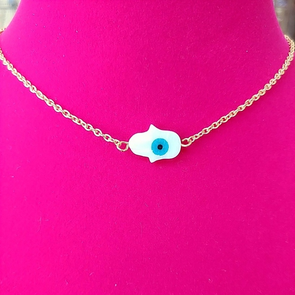 18k gold plated choker necklace under 25