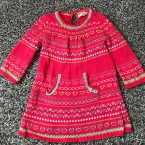 Sweater dress- fully lined 2-3Y