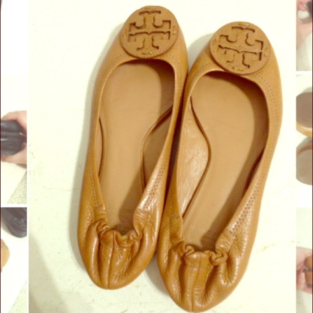 Light brown Tory Burch flats