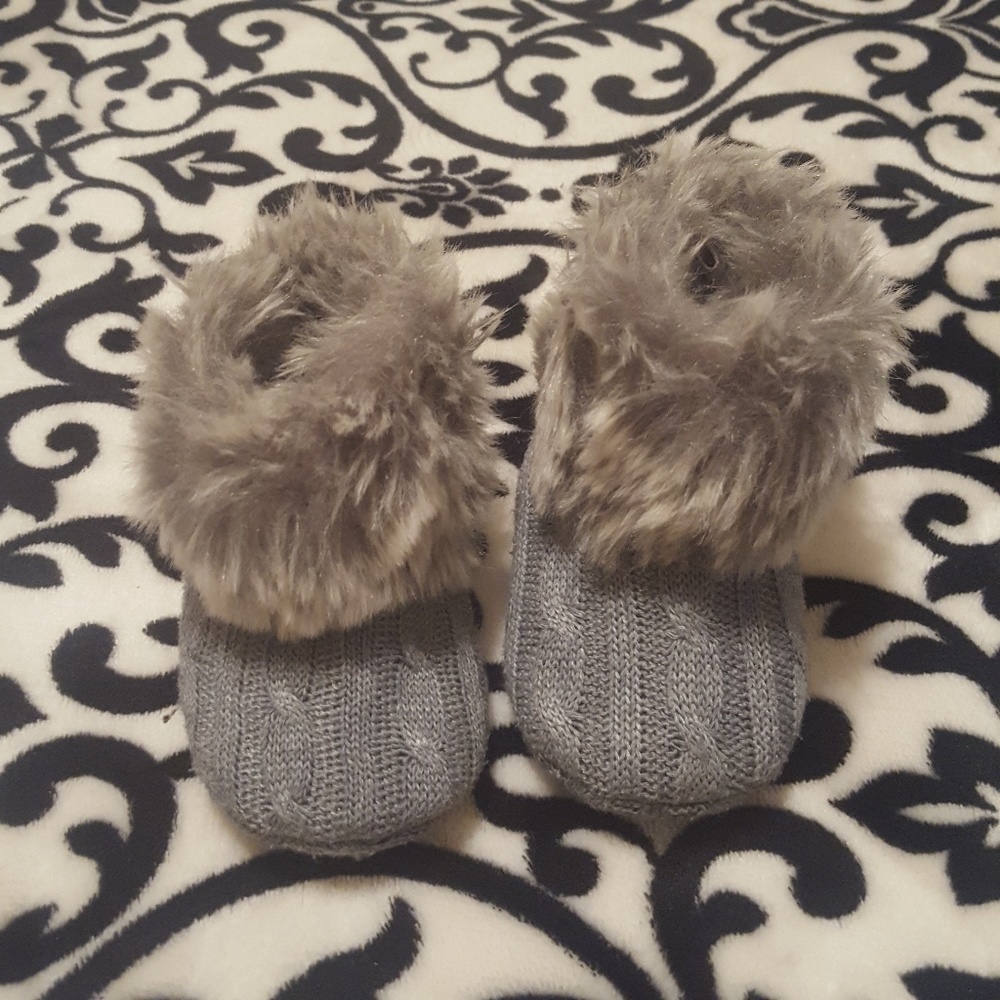 Toddler Girl Boots With Fur Collar Size 3