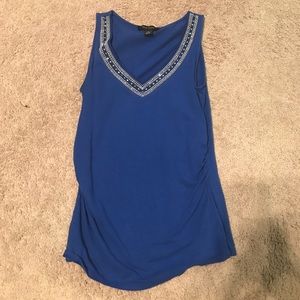 WHBM blue sleeveless top