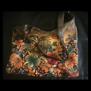 ❗️PRICE DROPPED ❗️ Leather painted Handbag