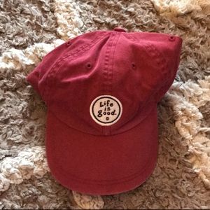 Life is Good Red hat