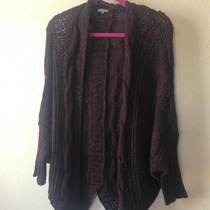 Charlotte Russe Maroon chunky cardigan