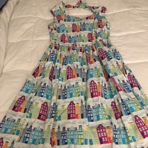 Bernie Dexter Buildings Dress Medium