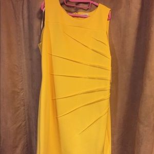 Calvin Klein yellow dress NWT