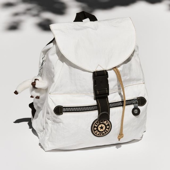 white kipling backpack