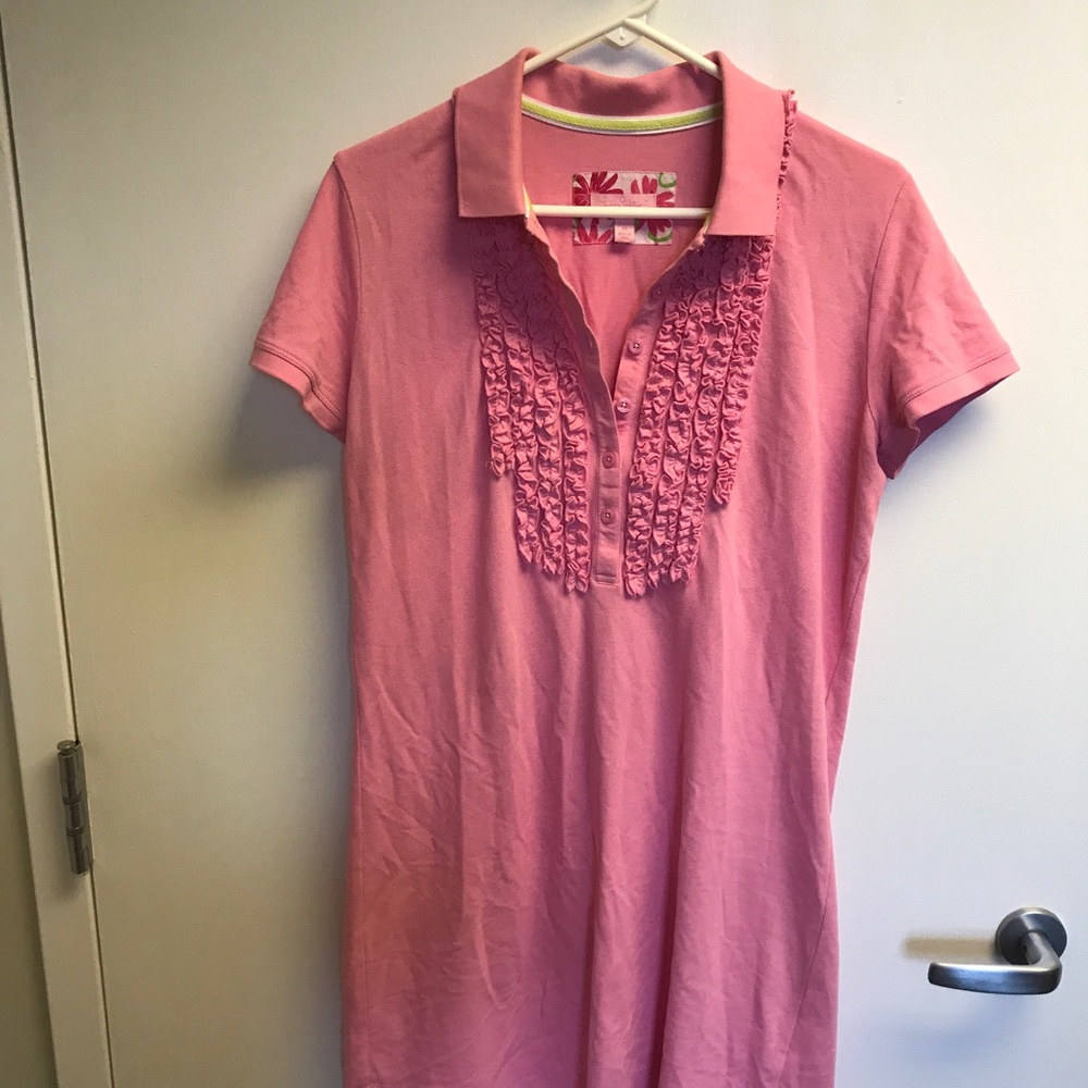 Lilly Pulitzer pink polo dress