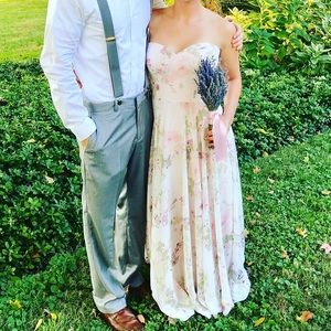 Floral bridesmaid dress