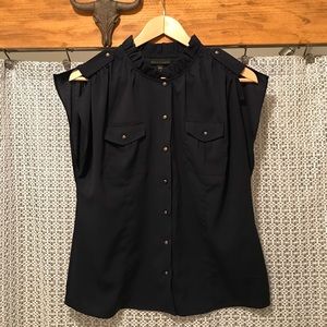 Cute navy colored blouse