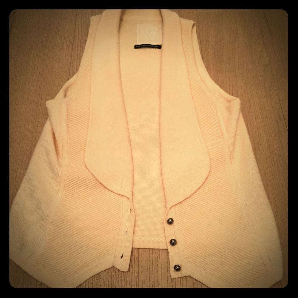 100% Merino Wool Club Monaco Knit Vest