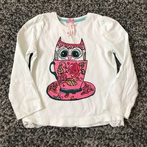 Owl long sleeve tee 2-3Y