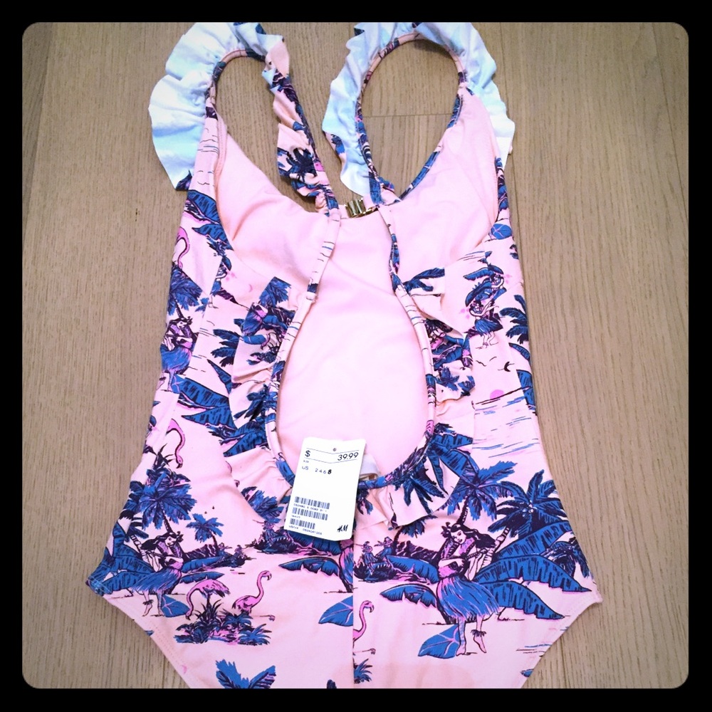 NWT Hawaiian Tropical 1-Piece High Cut Swimsuit
