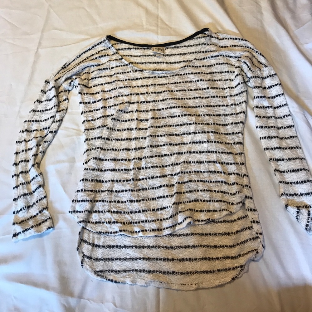 Long sleeve striped sweater