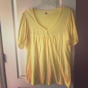 Yellow Gap blouse size XL