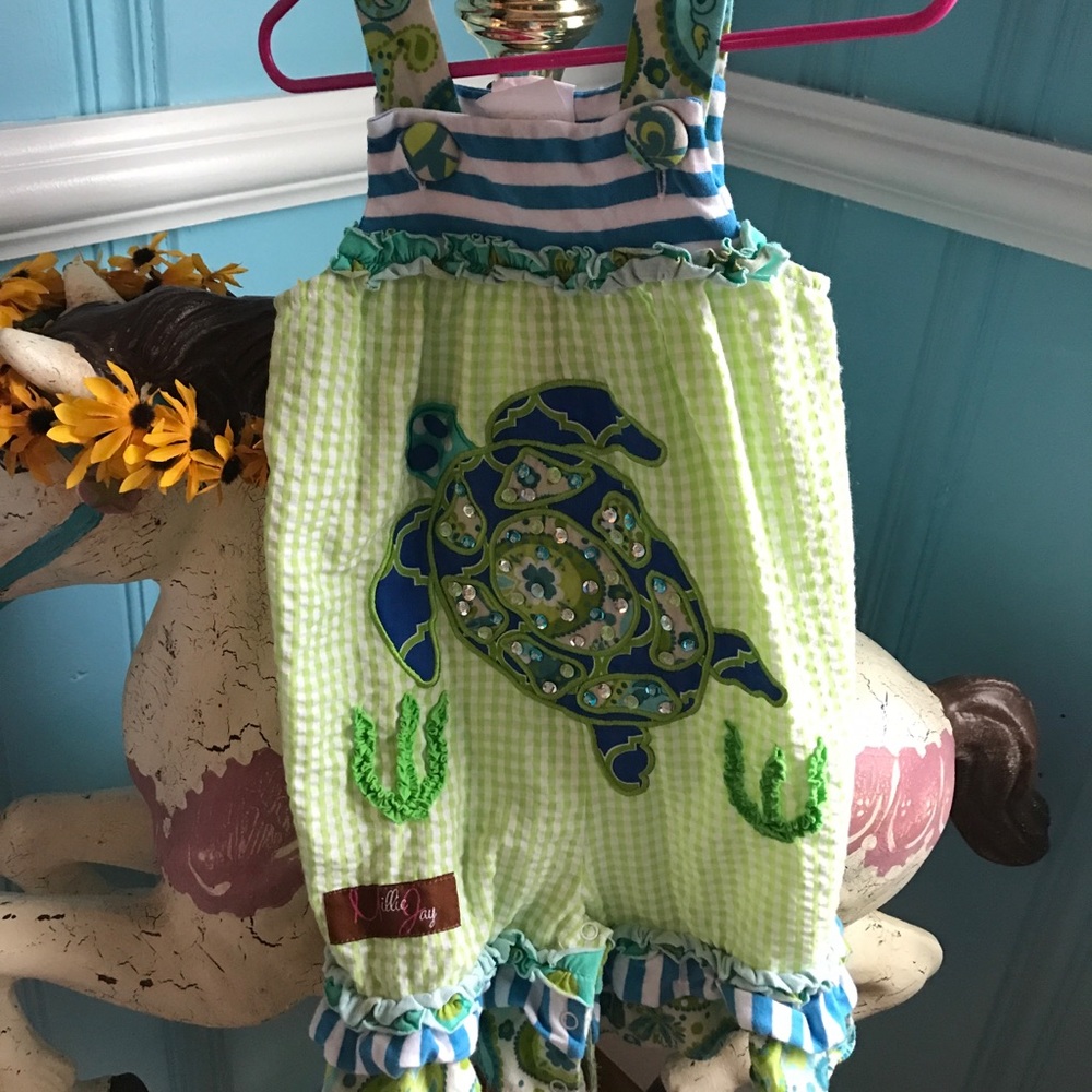 Millie Jay turtle romper