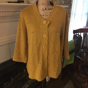 Beautiful Cape-like Button-up Sweater