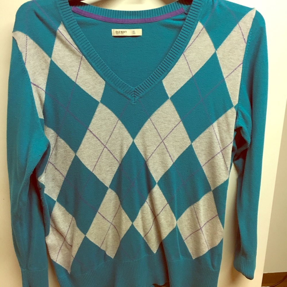 ❄️Old Navy Women's Argyle Sweater❄️
