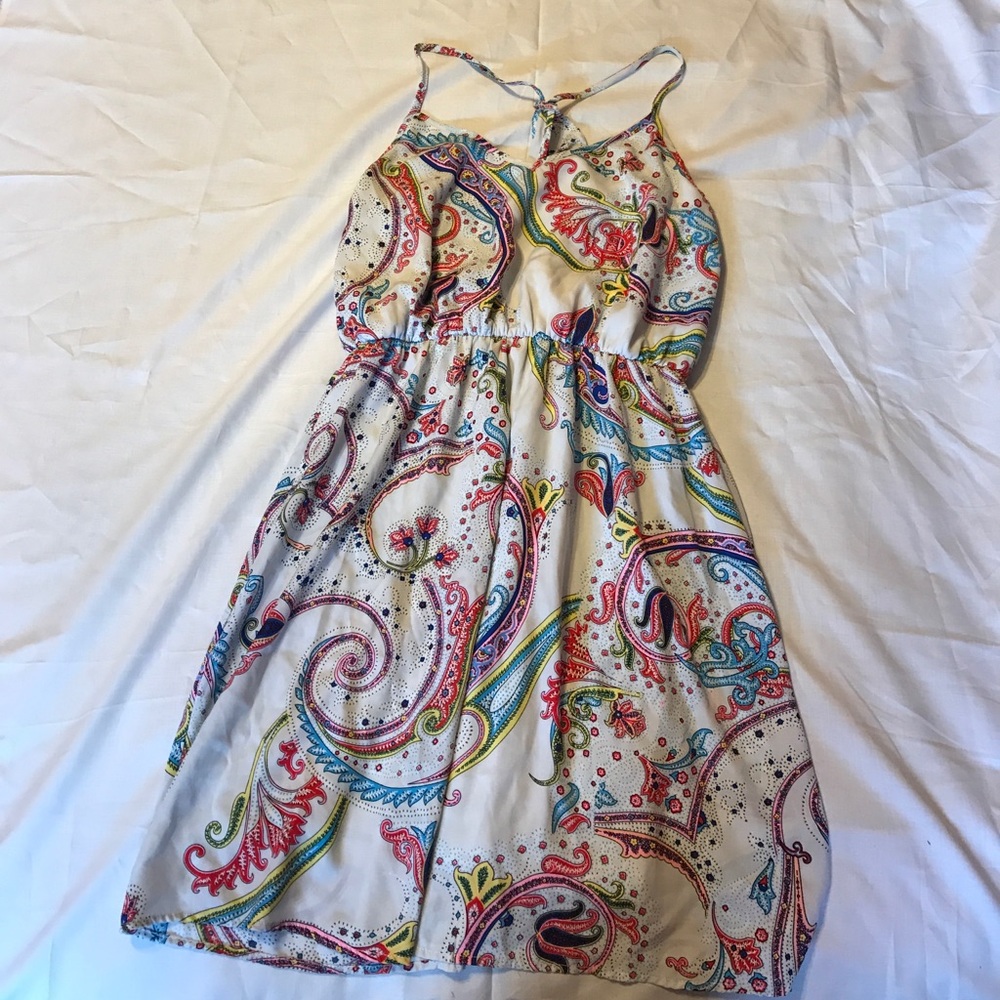 Paisley printed dress