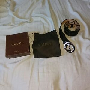 Black Gucci Belt