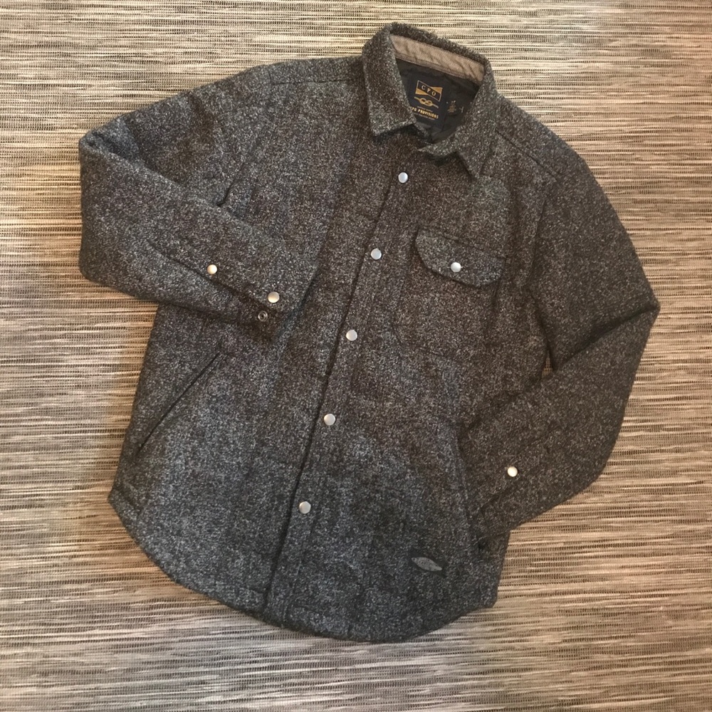 CPO Provisions quilted tweed jacket