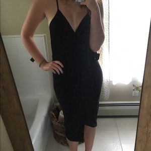 Tight Black Backless Dress