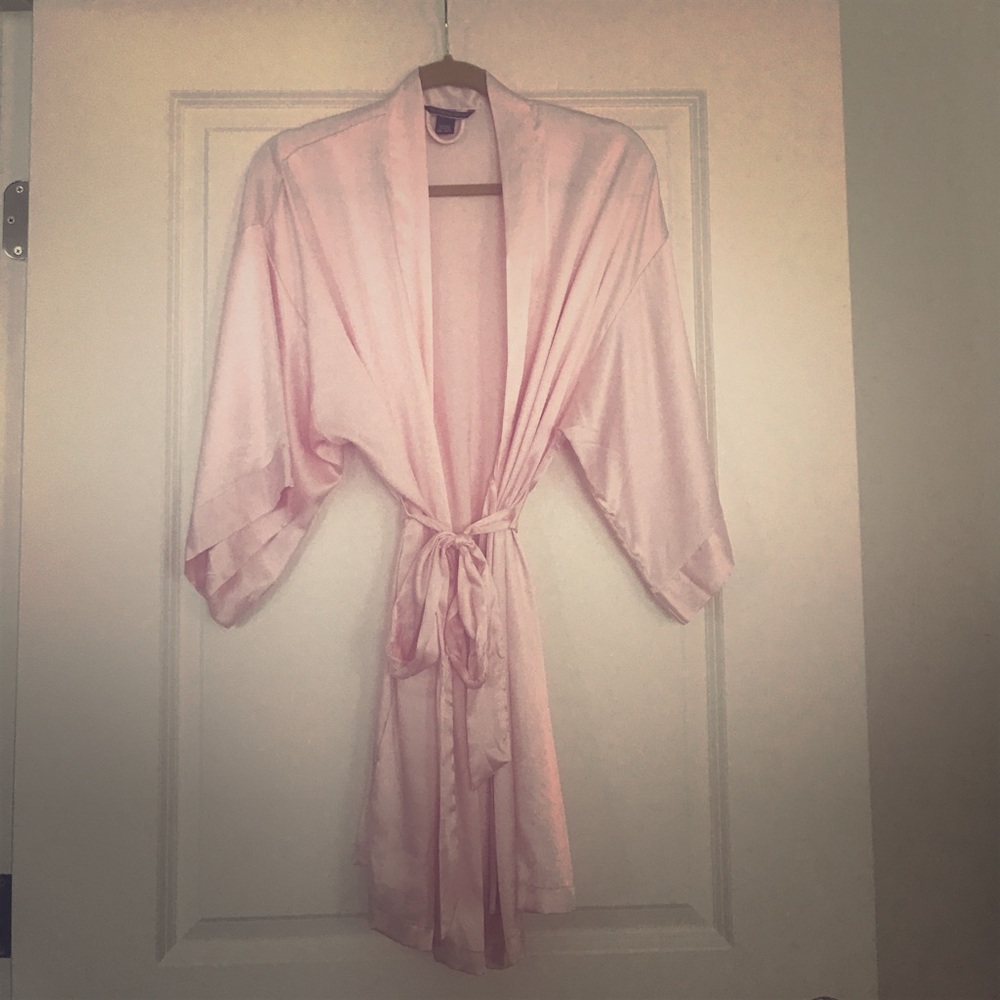 Victoria's Secret Pink Satin Kimono Bathrobe, M/L