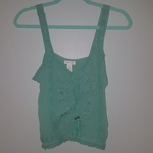 NWT LACE UP CROP TOP!!