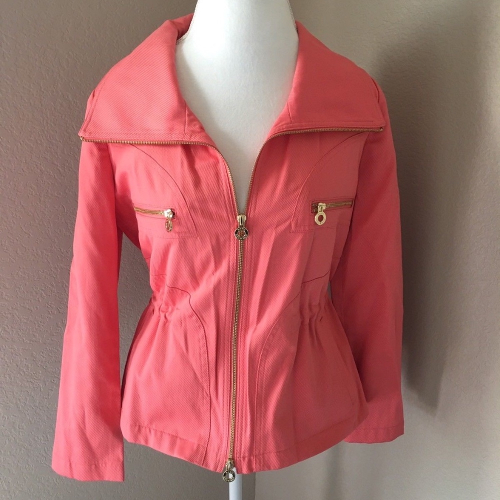 Dana Buchman Coral Jacket Gold Hardware Small