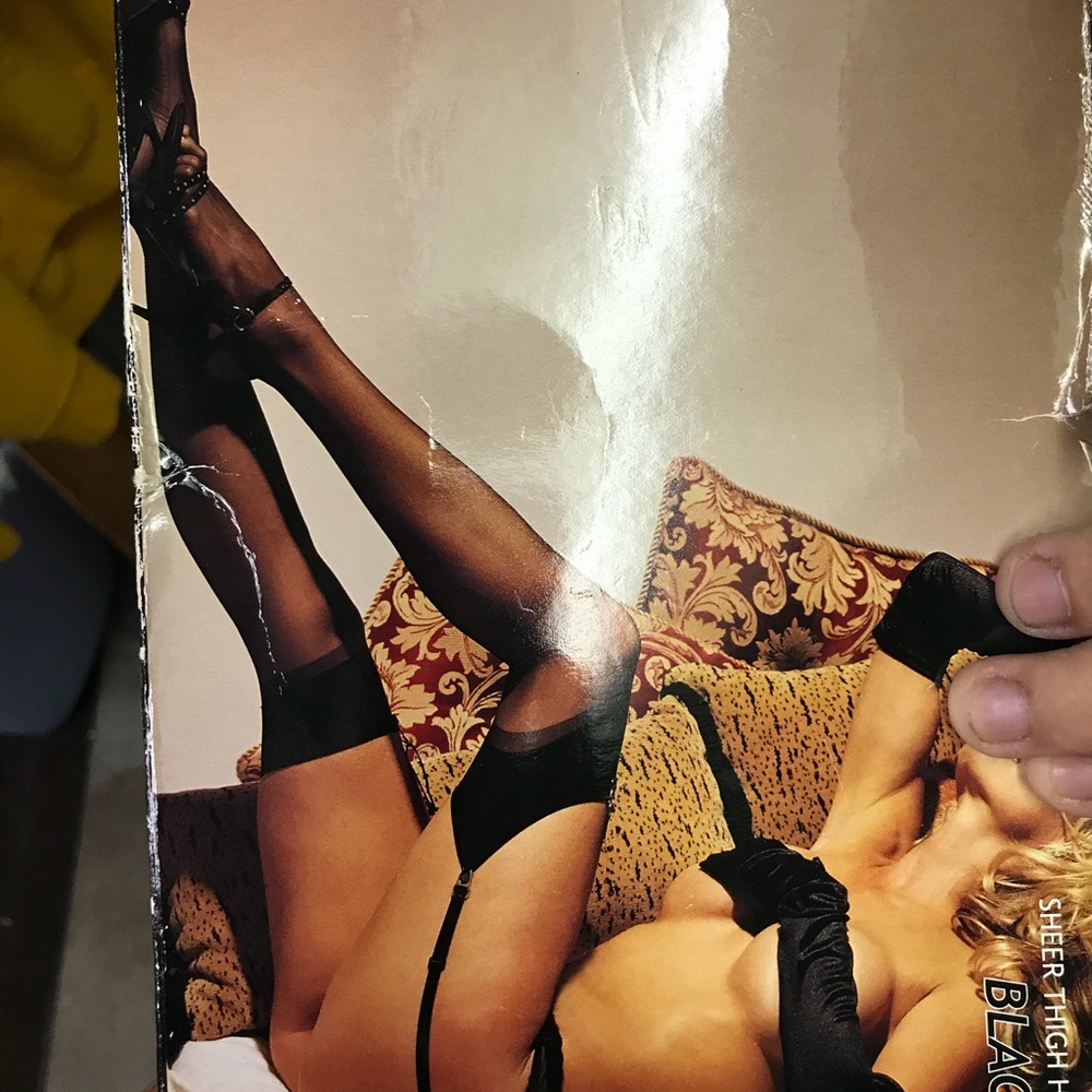 Unopened flat top thigh highs