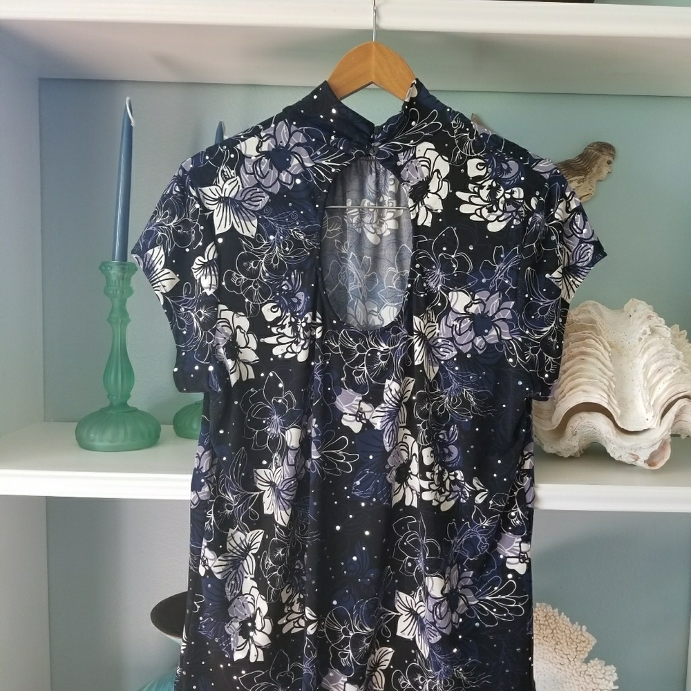 INC Keyhole Blouse