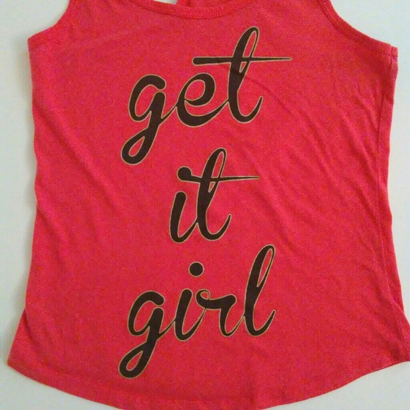 Get It Girl Tank Top XS Gym Shirt Racerback - Picture 2 of 4