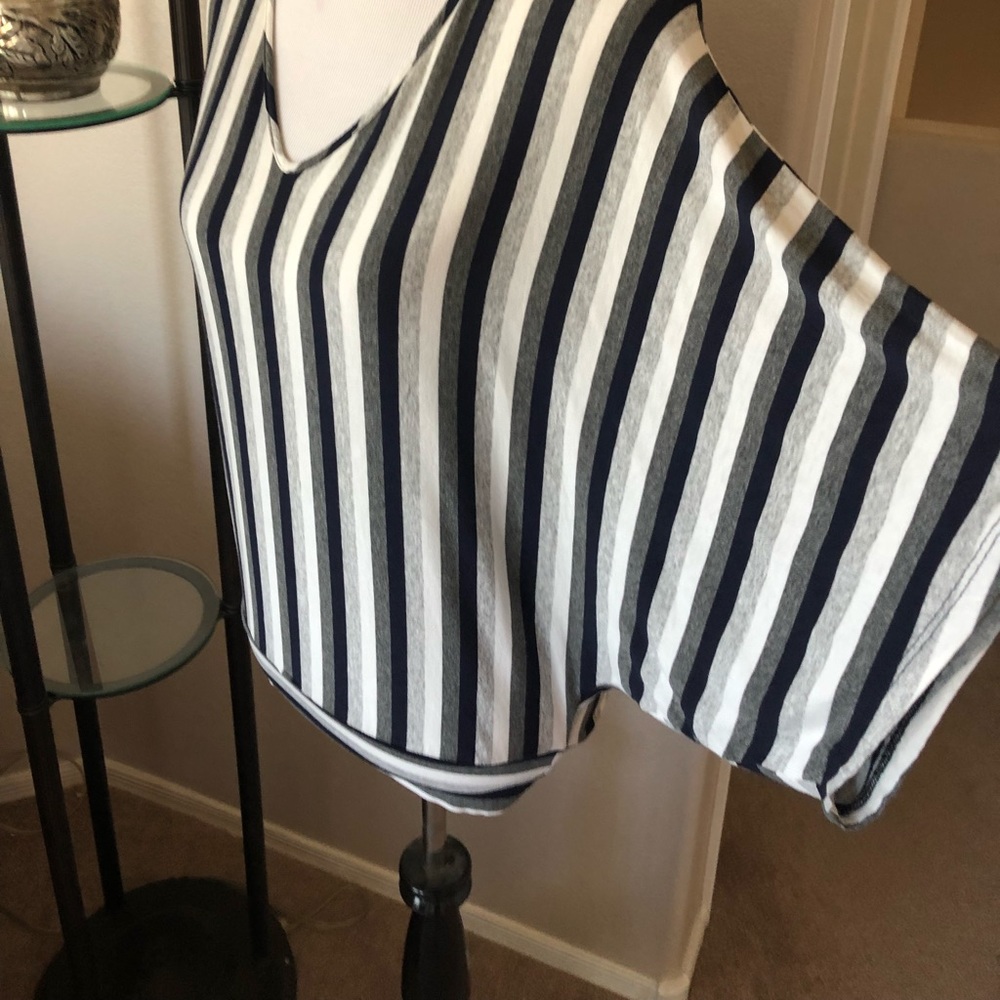 Red Haute Women Striped Multi Color Dolman
