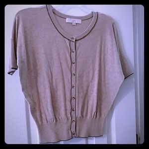 Short sleeve cardigan