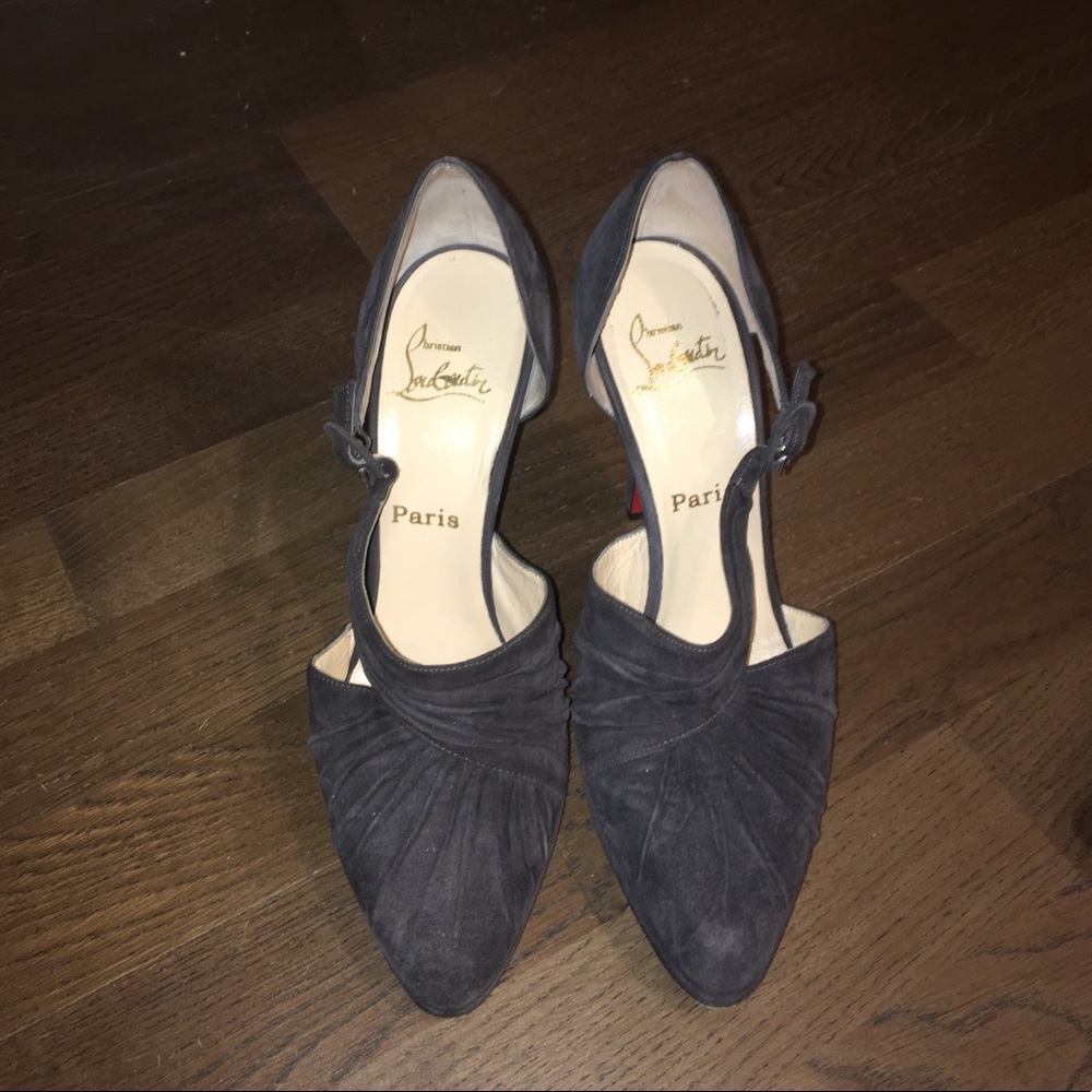 Christian Louboutin Drapiday 100 Suede Heel
