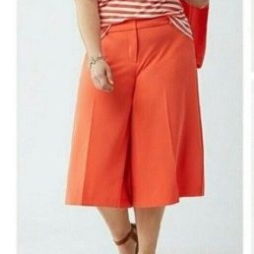 Lane Bryant Culottes Wide Leg Trousers Sz 14
