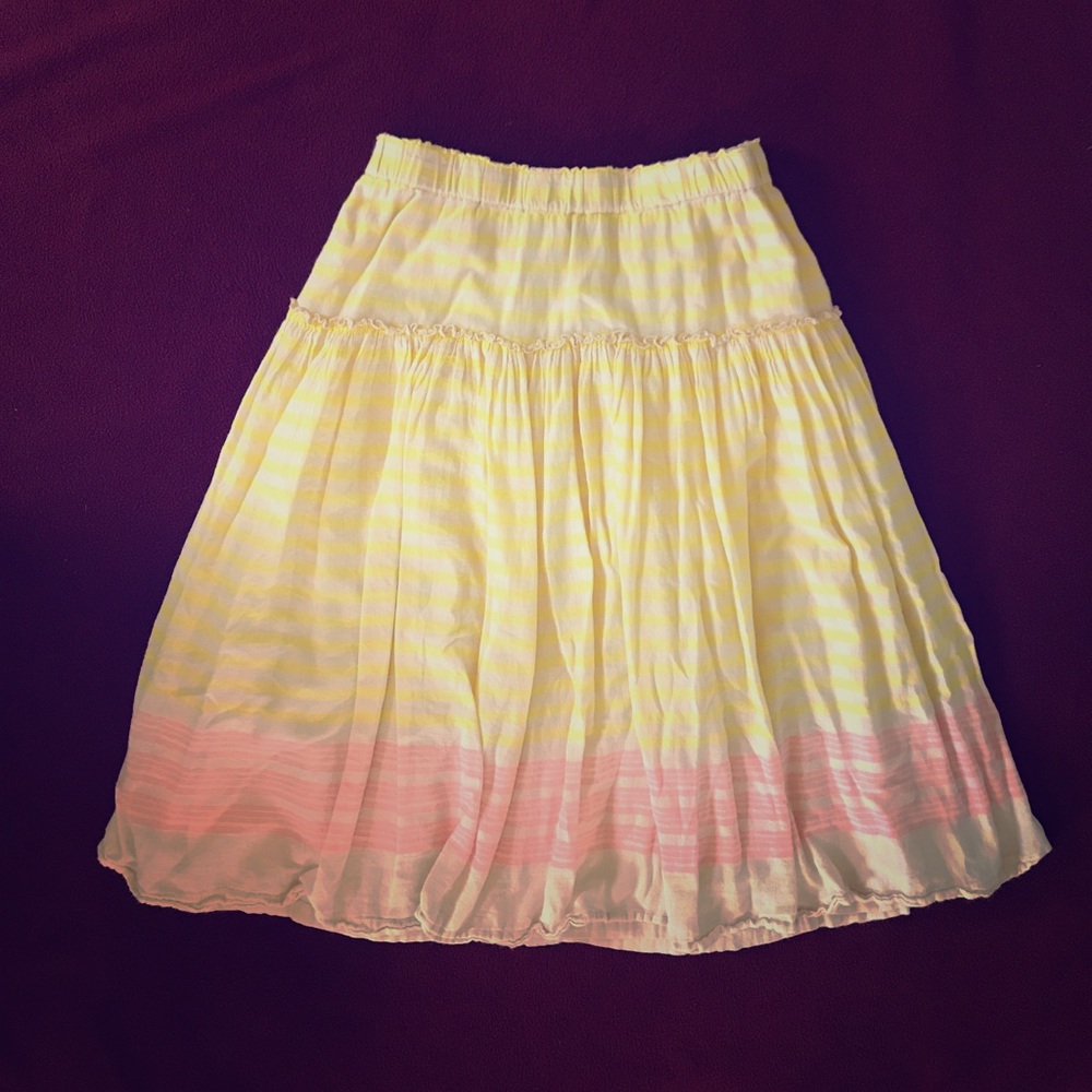 Old Navy Striped Midi Skirt