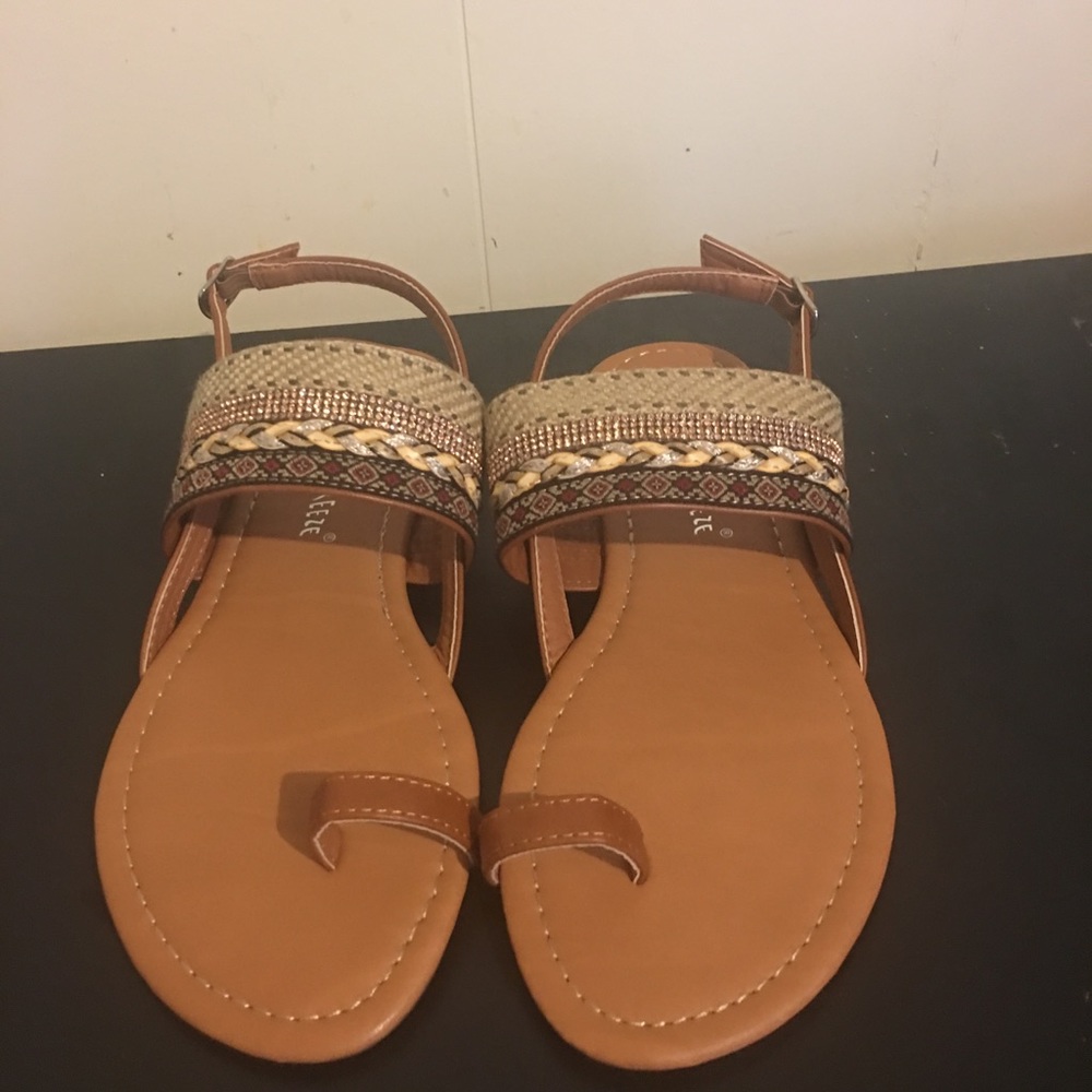 Today I am selling beautiful tribal print sandals