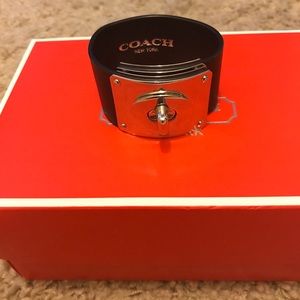 Coach Leather Cuff Bracelet