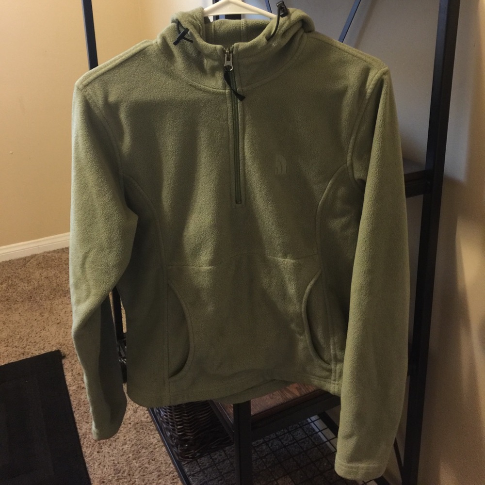 Green North Face Hoodie