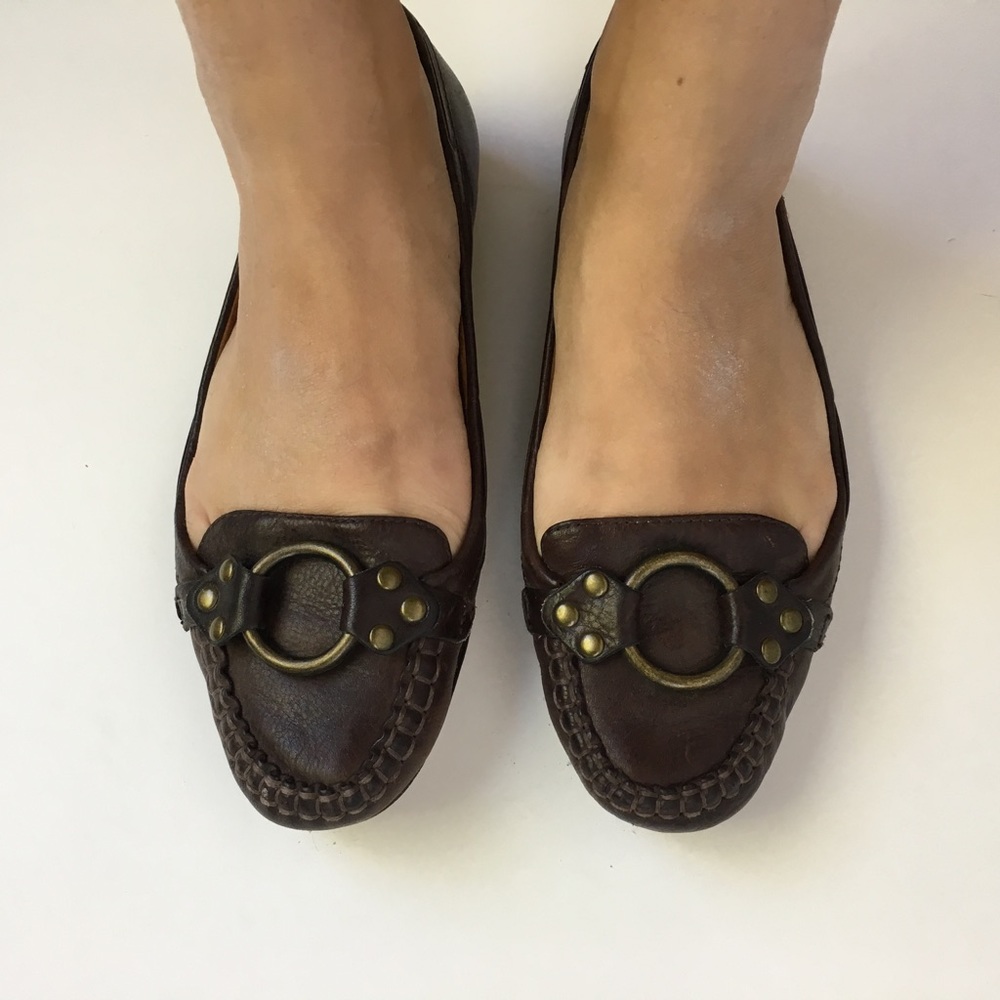 Frye leather flats