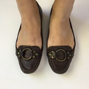 Frye leather flats
