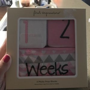 First impressions photo prop blocks