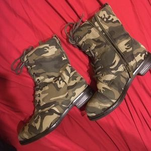 Army Fatigue Toddler Girl Boots Sz 12