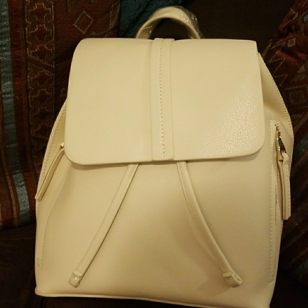 Zara cream colored backpack