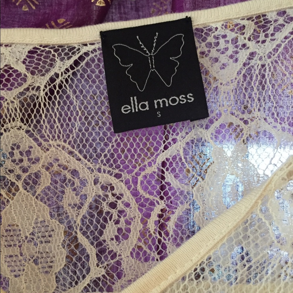Ella Moss cream lace top