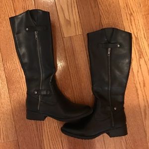 Black tall boots