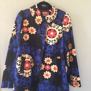 Vintage Anthropologie cotton  swing coat size 10