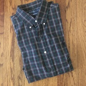 Ralph Lauren Button Down Plaid Shirt - Large